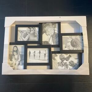 MALDEN Photo Frame Black 6 Photo Decor Wall Display New in Box NIB NWT‎